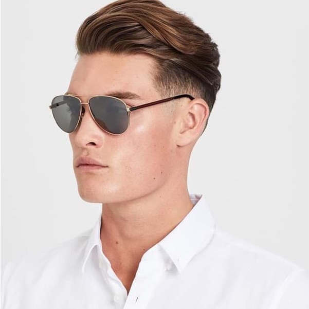 Gucci Gold/Chrome Mirrored Gg0137s Unisex Aviator Sunglasses